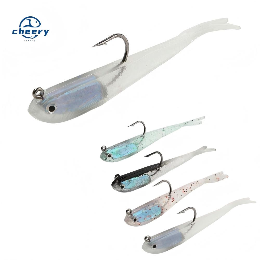 CHEERY Lure Bait Imitation Fish Lead Hook Small Gray Pike Marlin Suitable Freshwater & Seawater Realistic Metal Powdery Bait – Fishing Lure – view 1