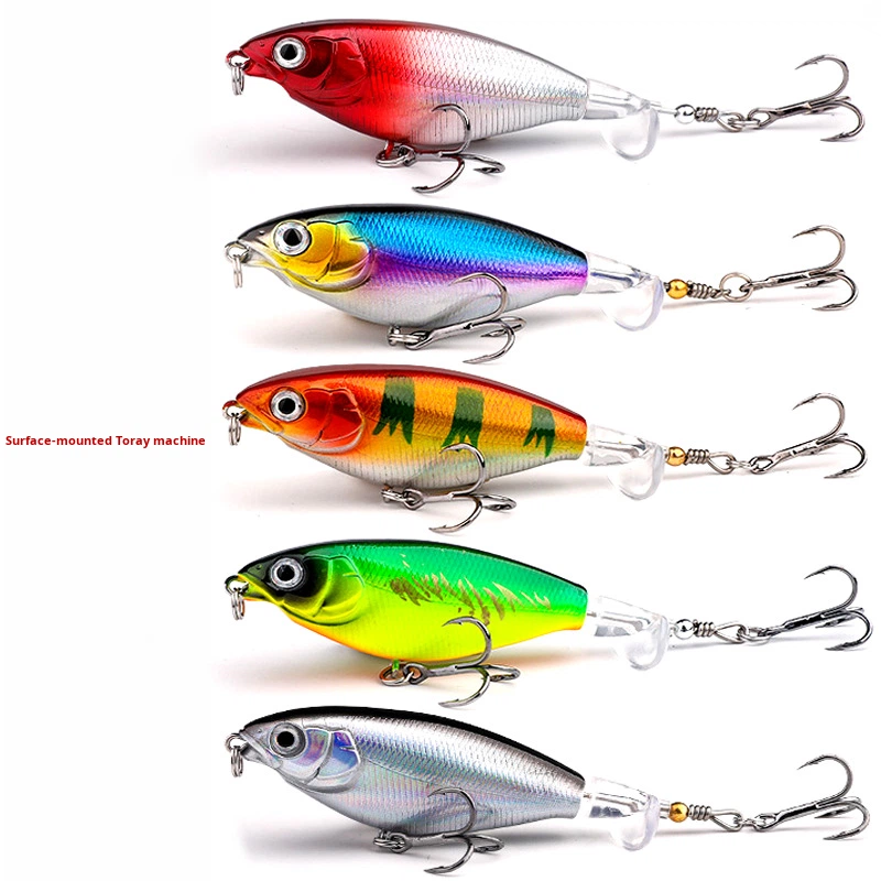 Lure Bait System Long Cast Floating Pencil Live Bait Set Propeller Bionic Bait Freshwater Fishing Snakehead Fish Metal – Fishing Lure – view 1