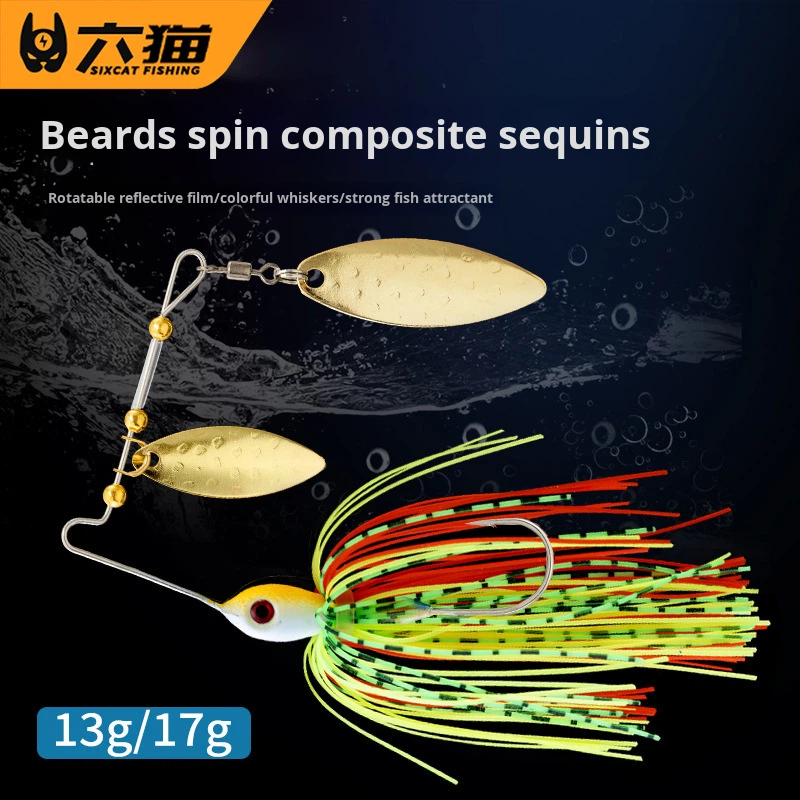 Six Cats 13g Metal JIG Whisker Composite Glitter Anti-Snag Hard Bait Fishing Lure – Fishing Lure – view 5