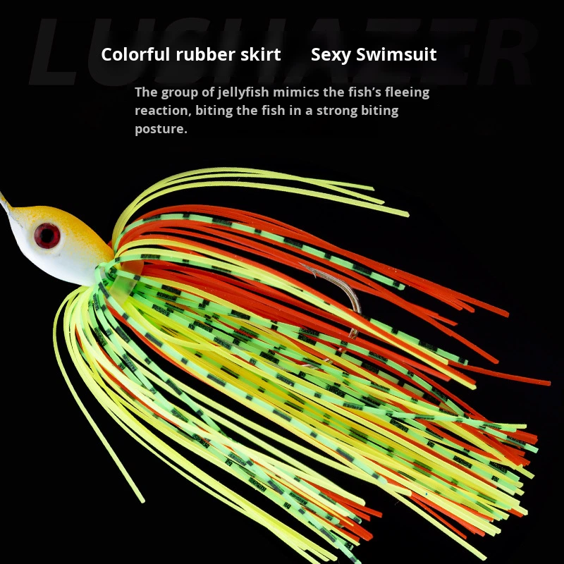 Six Cats 13g Metal JIG Whisker Composite Glitter Anti-Snag Hard Bait Fishing Lure – Fishing Lure – view 2