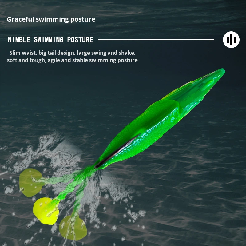 Boat Sea Fishing Bass Lead Head Hook Stainless Steel Live Bait Fish Shape T Tail Soft Bait – Fishing Lure – view 5