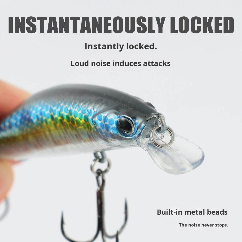 Shark Skimmer 7g-12.5g Floating Minnow Long Casting Lure Bait Metal Powdery Live Bait with Hooks Wild Fishing – Minnow – view 4