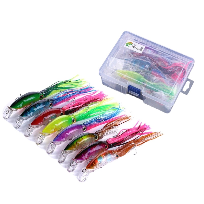 JIA/Heng Jia Sea Fishing Long Casting Big Octopus Squid Lure Saltwater Plastic Live Bait Powdery – Fishing Lure – view 2