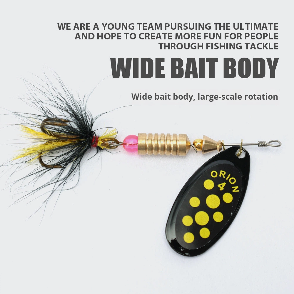 Shark Skimmer Iron Cross-Border Hand-Cranked Live Bait Spinner Lure 3.5g 4.5g 7g 12g Rotating Saltwater Mandarin Fish with Hooks – Fishing Lure – view 4