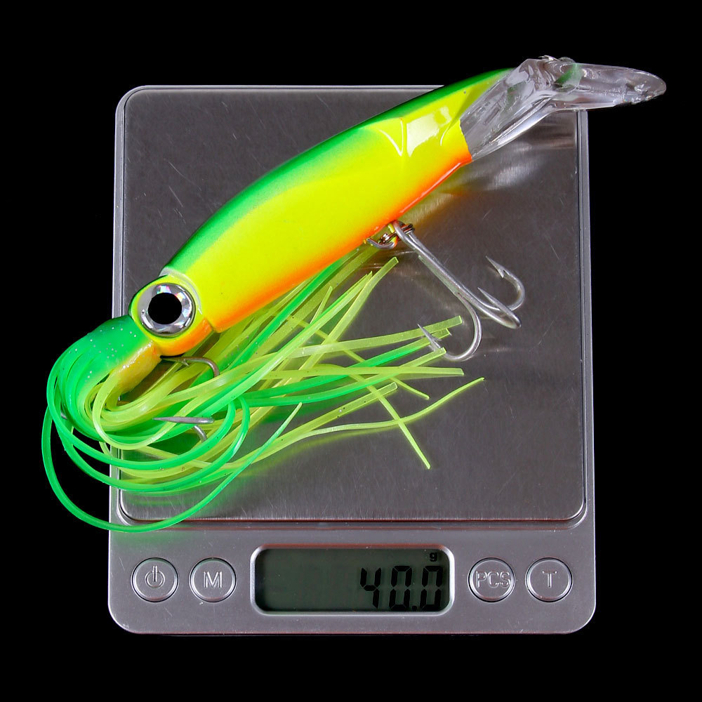 Luminous Squid Fishing Lure 40g Beard Man Long Cast Slow Sinking Realistic Big Octopus Sea Fishing Grouper Silicone Live Bait – Fishing Lure – view 4