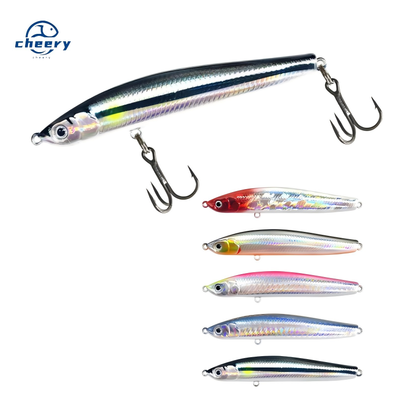 CHEERY Lure Sinking Pencil Vibrating Hard Bait 7g-18g ABS Live Bait Long Cast Topmouth Culter Bass – Fishing Lure – view 1