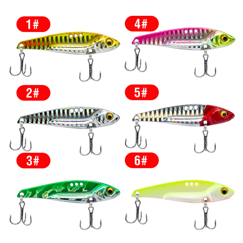 Lure Bait Metal Teaser VIB Long Casting Dragon Tooth Laser Vibrating Electroplated Live Bait Hooks Stock Realistic Fish – Fishing Lure – view 2