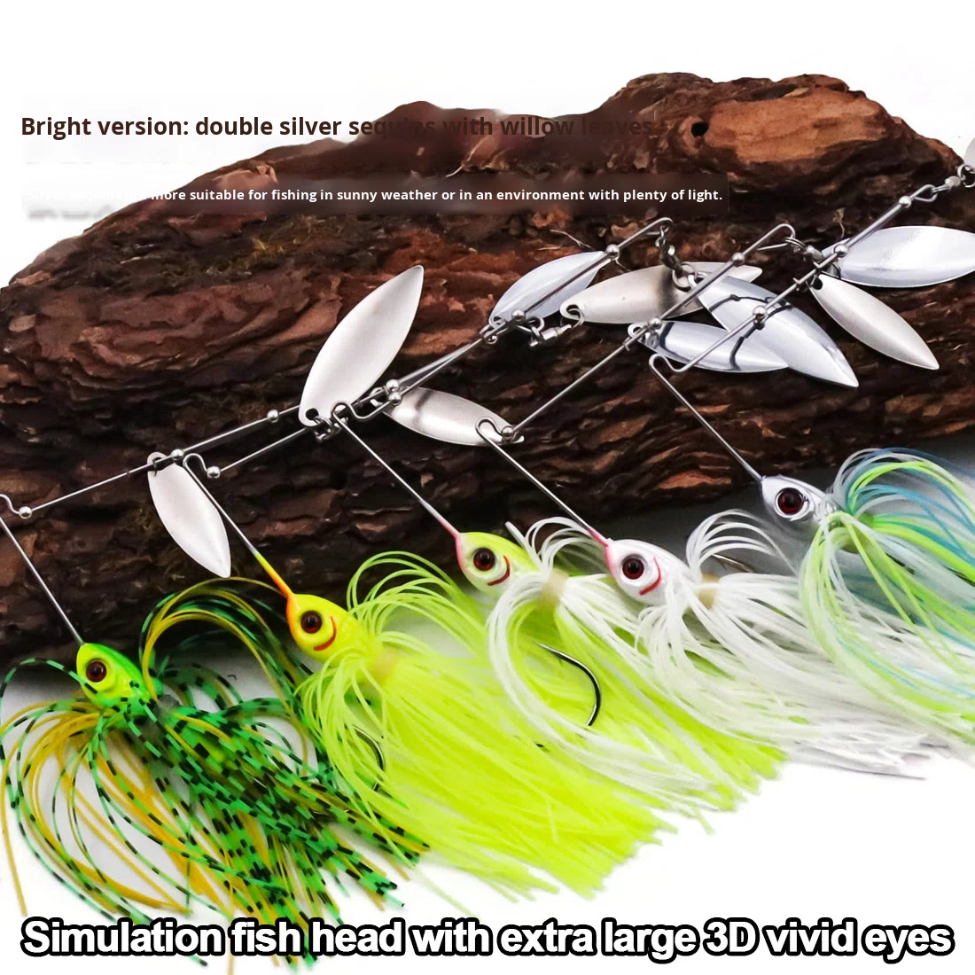CHEERY Lure Spinning Metal Live Bait Composite Glitter Full Water Layer Long Cast Anti-Hook Bottom Bionic Bait for Bass – Fishing Lure – view 2