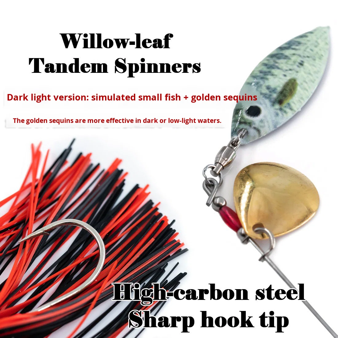 CHEERY Lure Spinning Metal Live Bait Composite Glitter Full Water Layer Long Cast Anti-Hook Bottom Bionic Bait for Bass – Fishing Lure – view 3
