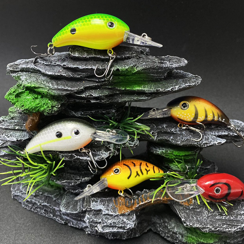 Long Casting Stainless Steel Live Bait Rock Fathead 43MM/5G Printed Freshwater Bass Crappie Catfish Sea Fishing Lure – Fishing Lure – view 3
