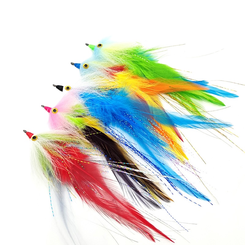 Colorful Dream Ribbon Fish Fly Hook Stainless Steel Live Bait Fly Fishing Lure Imitation Handmade Fly Tying – Fishing Lure – view 1