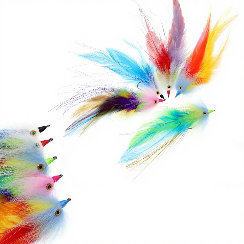 Colorful Dream Ribbon Fish Fly Hook Stainless Steel Live Bait Fly Fishing Lure Imitation Handmade Fly Tying – Fishing Lure – view 2