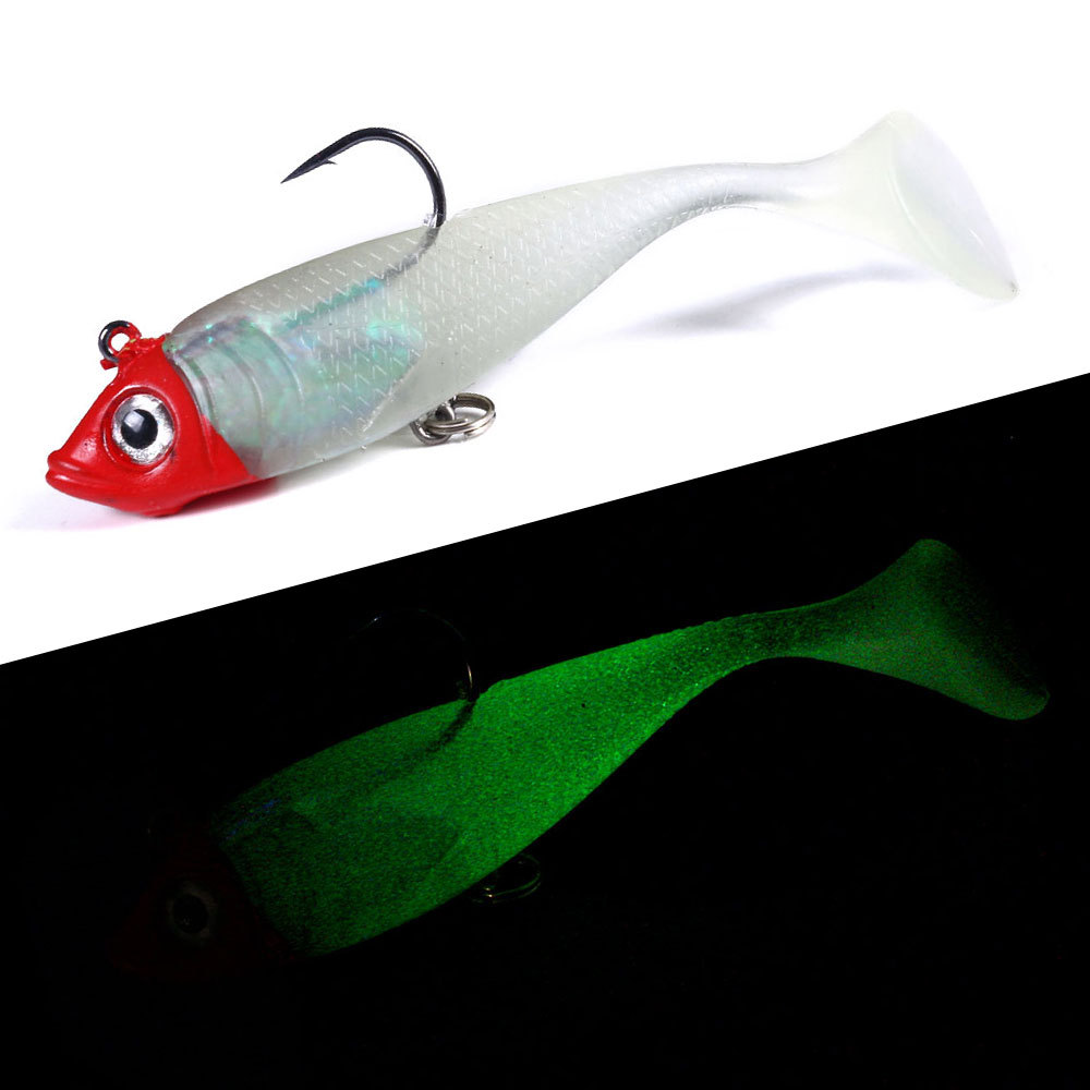 CHEERY 18.5g Plastic Lead-Weighted Soft Lure Fishing Bait 10cm Luminous Double Hook Fishing Gear Wholesale – Fishing Lure – view 4