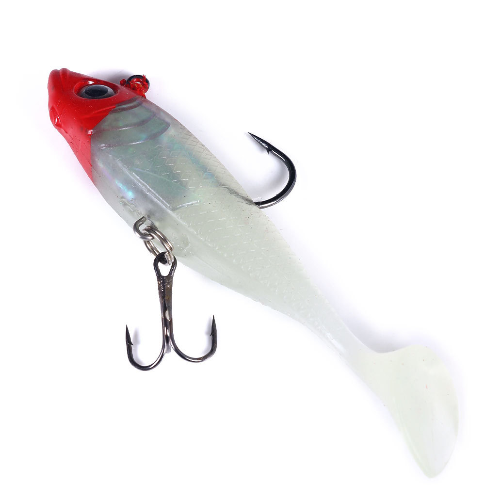 CHEERY 18.5g Plastic Lead-Weighted Soft Lure Fishing Bait 10cm Luminous Double Hook Fishing Gear Wholesale – Fishing Lure – view 2