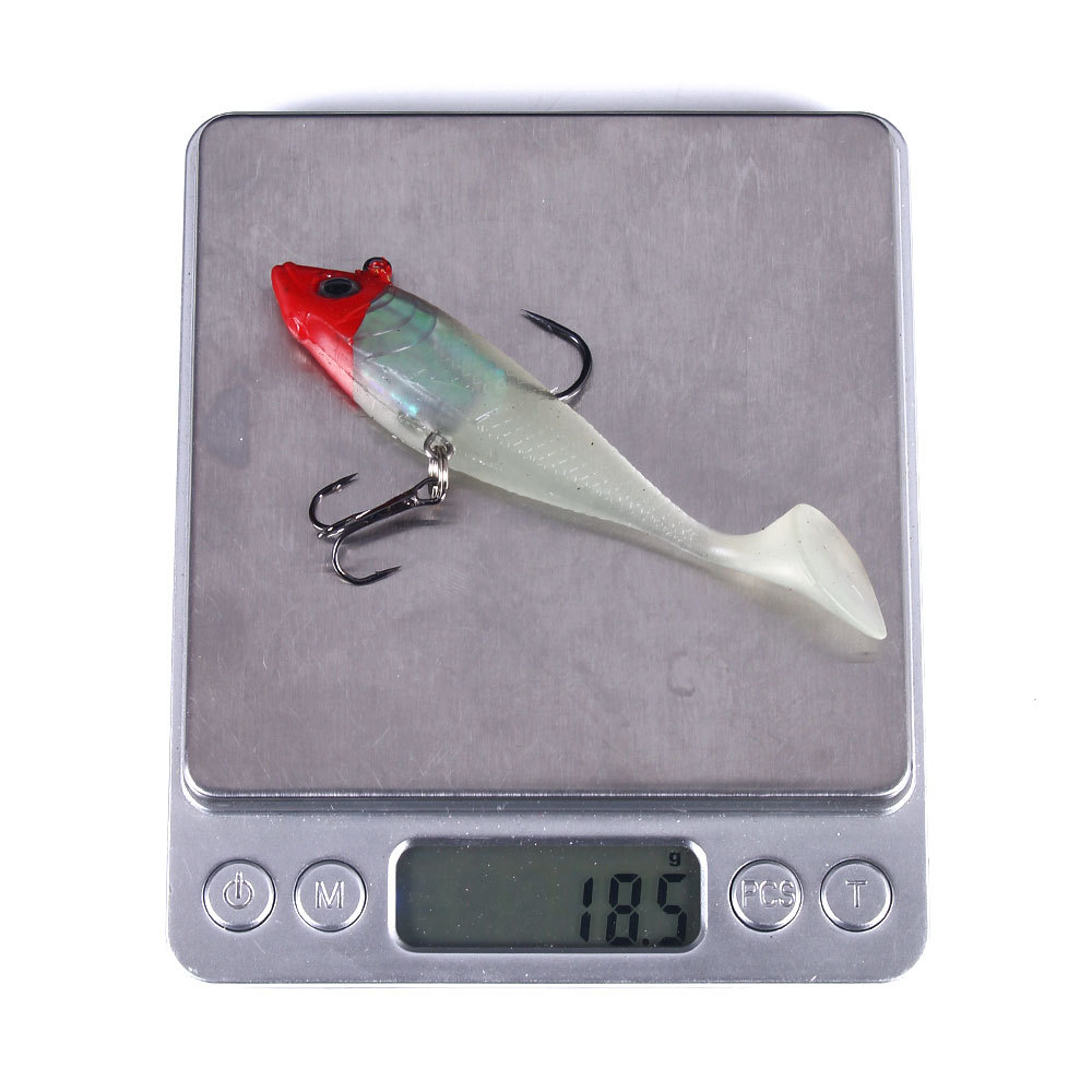 CHEERY 18.5g Plastic Lead-Weighted Soft Lure Fishing Bait 10cm Luminous Double Hook Fishing Gear Wholesale – Fishing Lure – view 5