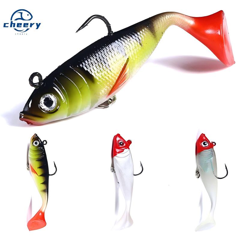 CHEERY 18.5g Plastic Lead-Weighted Soft Lure Fishing Bait 10cm Luminous Double Hook Fishing Gear Wholesale – Fishing Lure – view 1