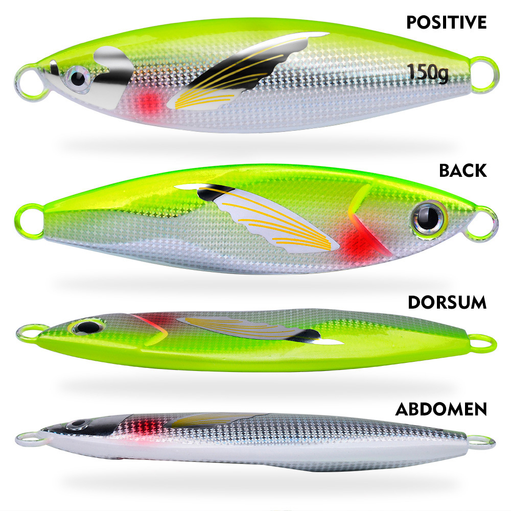 Deep Sea Iron Plate Lead Fish Long-Distance Sinking Live Bait Metal Bait Slow Shake Imitation Fake Bait Fishing Gear Wholesale – Fishing Lure – view 1