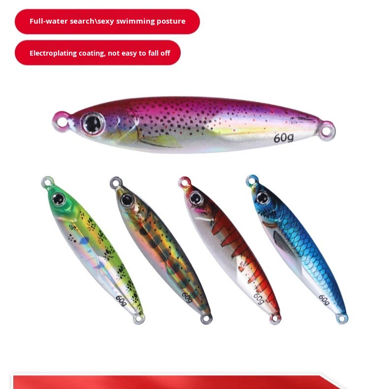 Steel Plate Live Bait Sea Fishing Lead Fish Long-Distance Shore Casting Fast Retrieval Slow Jigging Lure Cross-Border – Fishing Lure – view 3