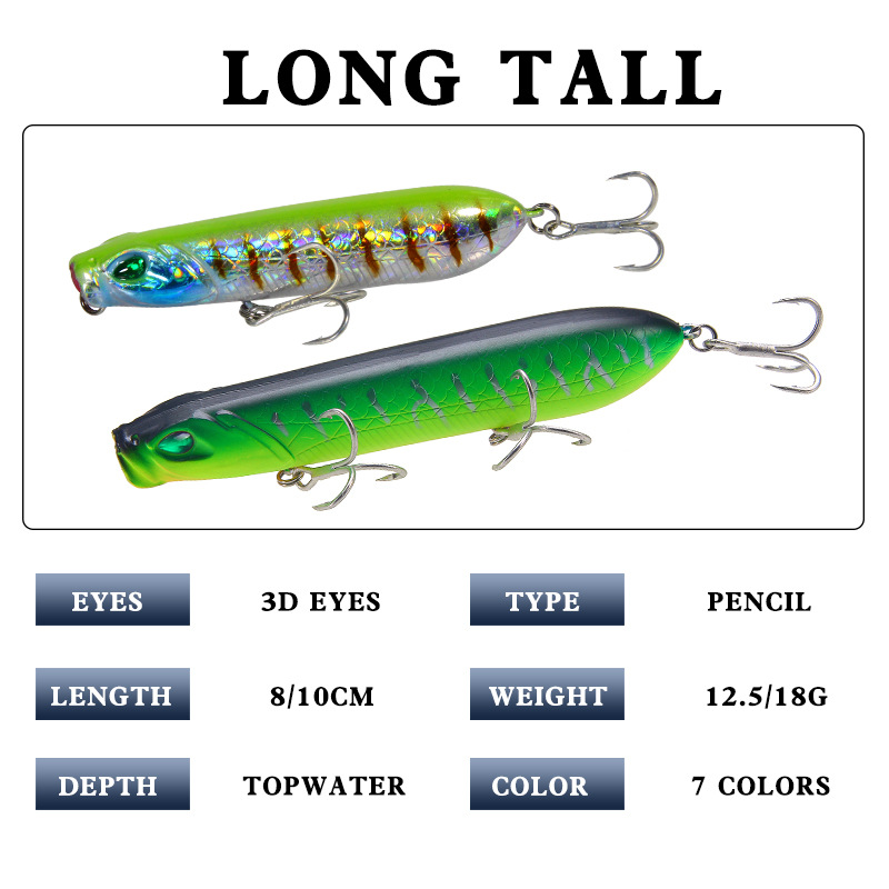 Pencil ABS Live Bait Z-shaped Dog Walking Dog 13g/18g Long Casting Surface Simulation Fake Fish Fishing Tackle – Fishing Lure – view 4