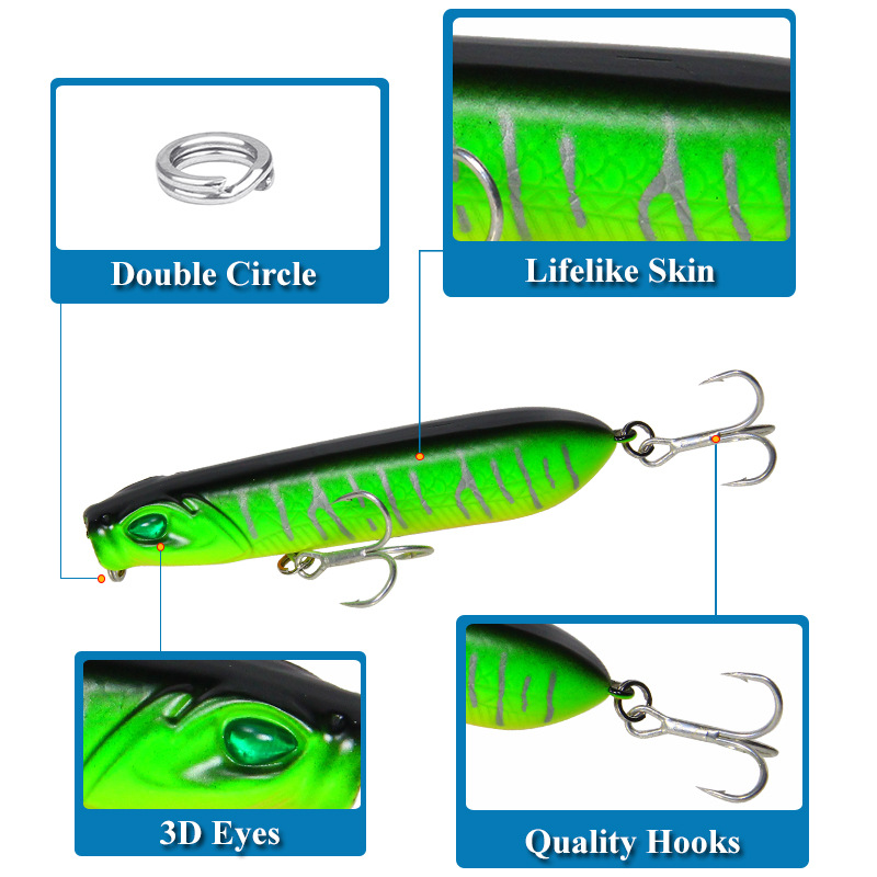 Pencil ABS Live Bait Z-shaped Dog Walking Dog 13g/18g Long Casting Surface Simulation Fake Fish Fishing Tackle – Fishing Lure – view 5