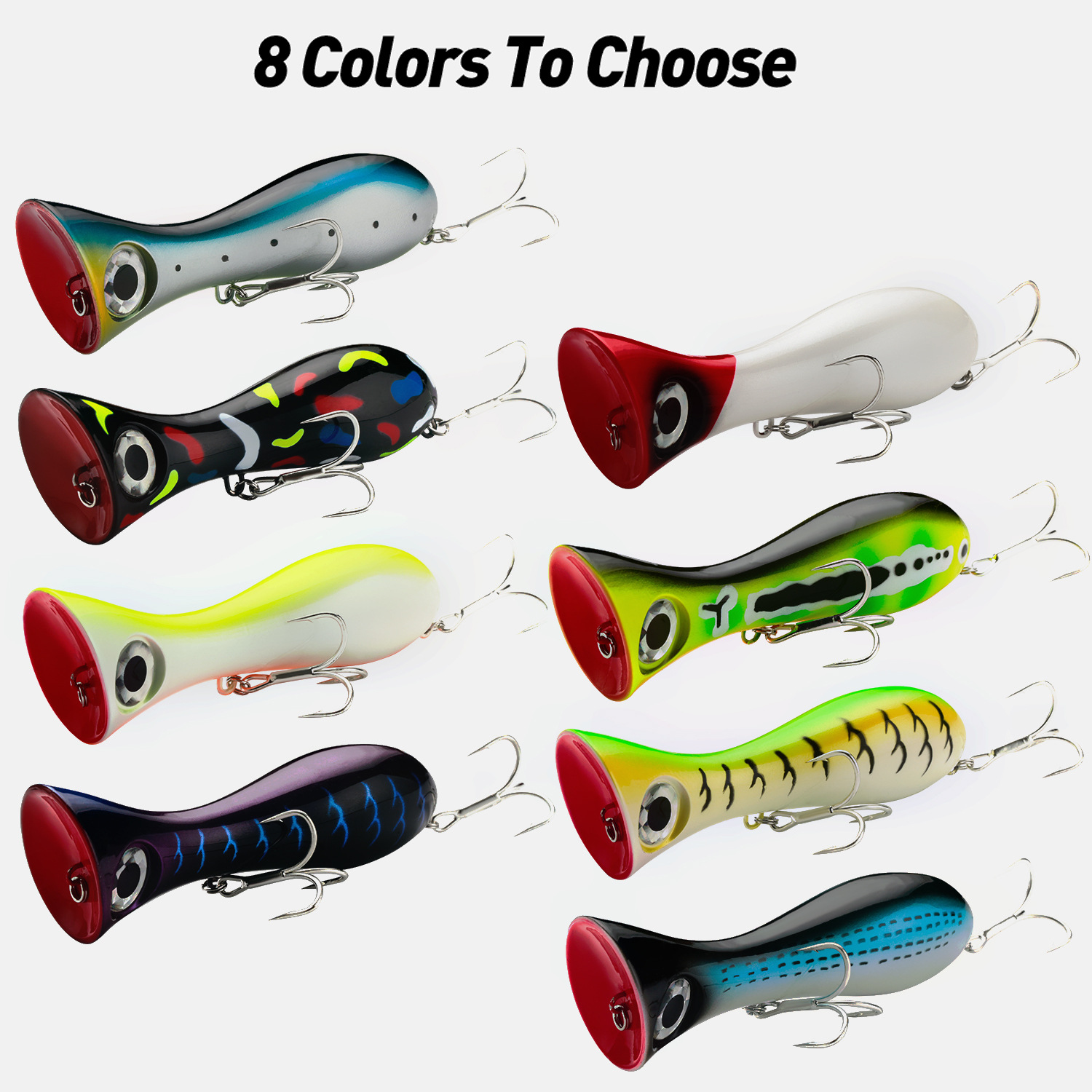 95mm 31g Floating Water Wave Crawling Lure Bait Surface Bait Fishing Metal Live Bait with Hooks Bass Carp Big Mouth Wave – Fishing Lure – view 2