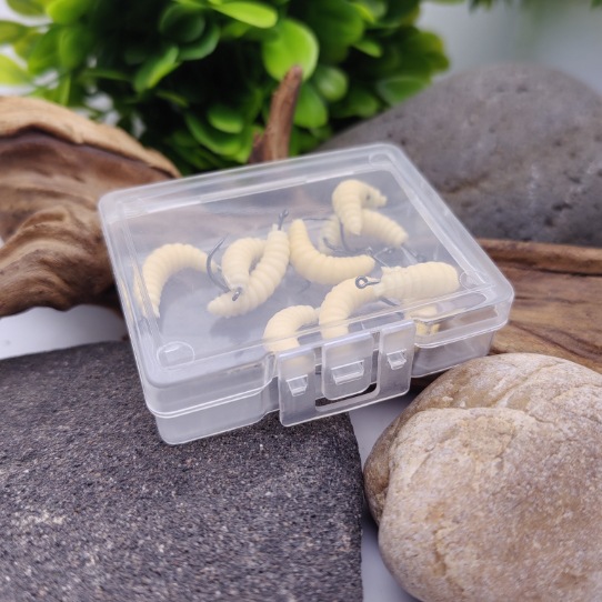 Mealworm Fishing Lure Artificial Bait Stainless Steel Biomimetic 2cm/0.4g Hot Sale – Fishing Lure – view 5