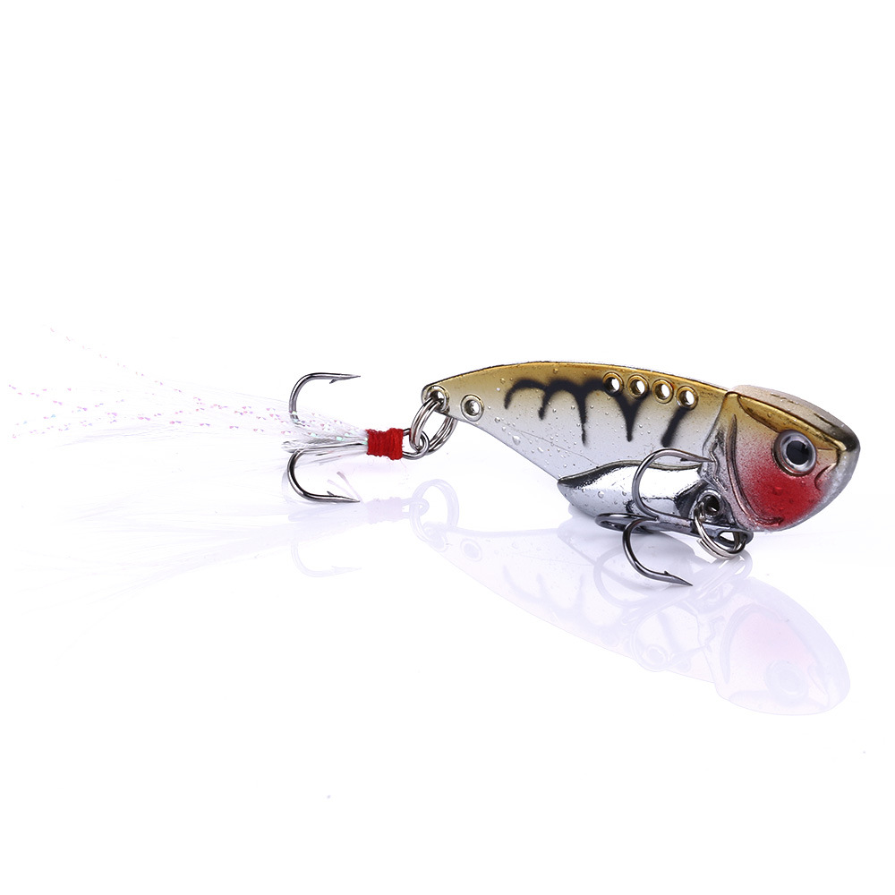 Zinc Alloy Electroplated Vib Lure Live Bait with Hooks 11g for Pike & Mackerel Sea Fishing Long Casting – Fishing Lure – view 2