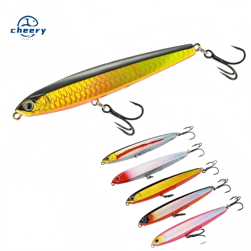 CHEERY Long Cast Sinking Vibrating Lure Pencil Stainless Steel Live Bait for Freshwater & Seawater Bass Fishing – Fishing Lure – view 1