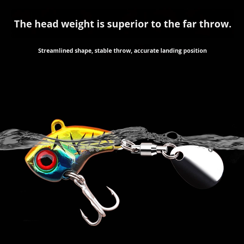 Wholesale Small Whirlwind VIB Mini Iron Plate Vibrating Sequin Lure Simulation Long Casting Freshwater Saltwater Metal Live Bait – Fishing Lure – view 3