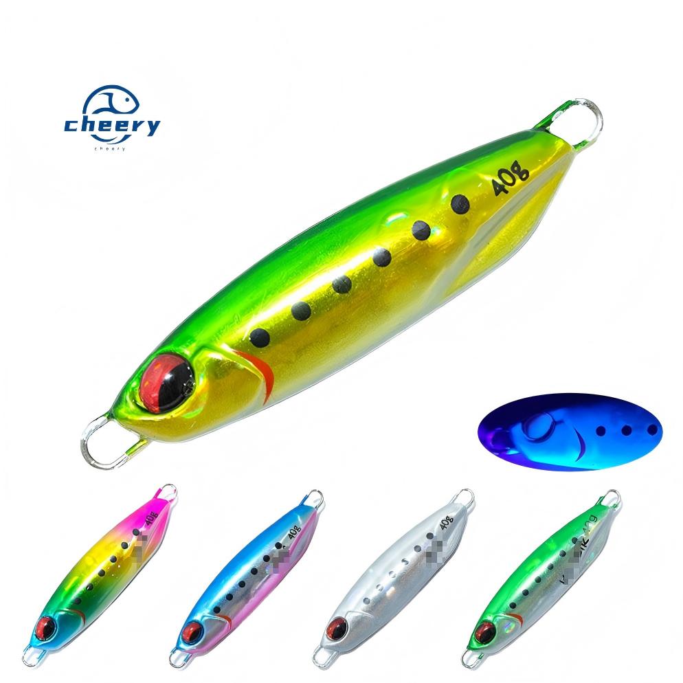 Cheery BZQ14 Saltwater Jigging Fishing Lure for Ocean Boat River Fishing Cod Perch Mackerel Snapper Bass Trout Tilapia Kids – Metal Lure – view 1