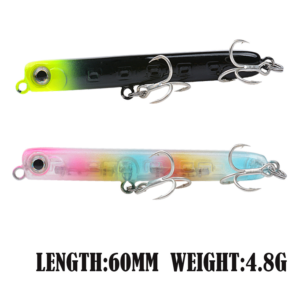 Wholesale 60mm Japanese Style Hard Plastic Fishing Bait 4.8g Sinking Pencil Lures for Perch Bass Trout for River Sea Fishing – Metal Lure – view 2