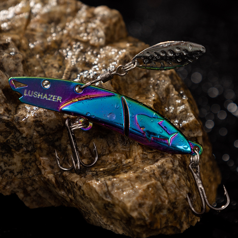 Cheery Metal Sinking Spinner Spoon Hard Bait 7g 10g 15g 20g VIB Fishing Lure Isca Artificial Bass Pike Bait – Metal Lure – view 4