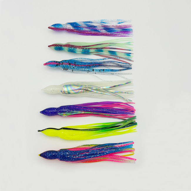 Saltwater Trolling Artificial Soft Bait Fishing Lure Resin Silicone Midwater Bait for Bass Pike Cod Carp Perch Mackerel Skirts – Octopus Skirt – view 2