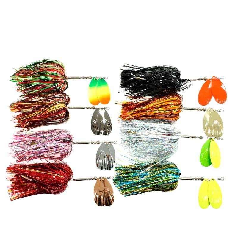 Hot Selling Artificial 45g 22cm Copper Spinner Bait for Musky & Trout Float Fishing Metal Spoon Lure – Metal Lure – view 2
