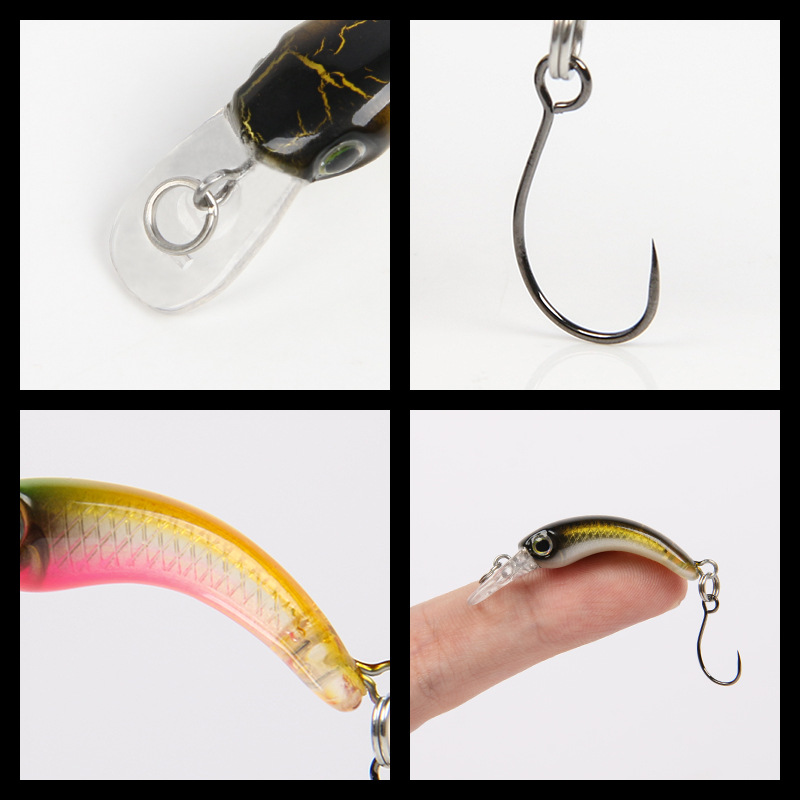 New CHEERY 1.2g 4cm Mini Floating Minnow Fishing Lure Unprinted Hard Artificial Crankbait Wobbler Saltwater Fish Pike Trout Bass – Minnow – view 2