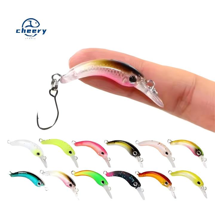 New CHEERY 1.2g 4cm Mini Floating Minnow Fishing Lure Unprinted Hard Artificial Crankbait Wobbler Saltwater Fish Pike Trout Bass – Minnow – view 1