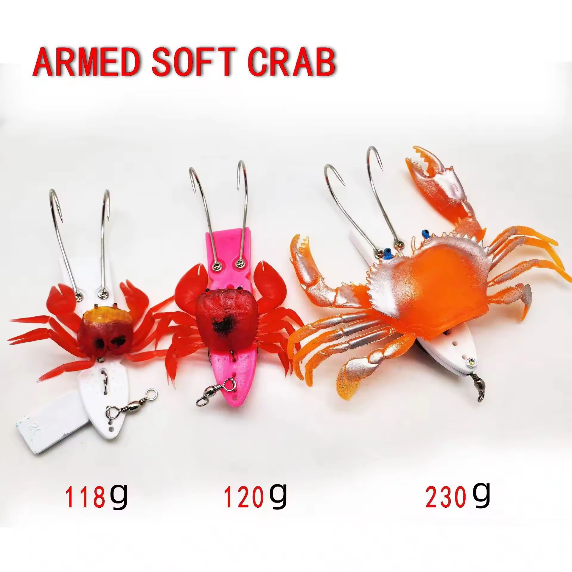 SNEDA 20cm 78g Deep Sea Soft Plastic Lure Long Cast Crab for Saltwater Fish Bass Trout Ice Fishing Ocean Boat River Lake Stream – Other Soft Lure – view 4