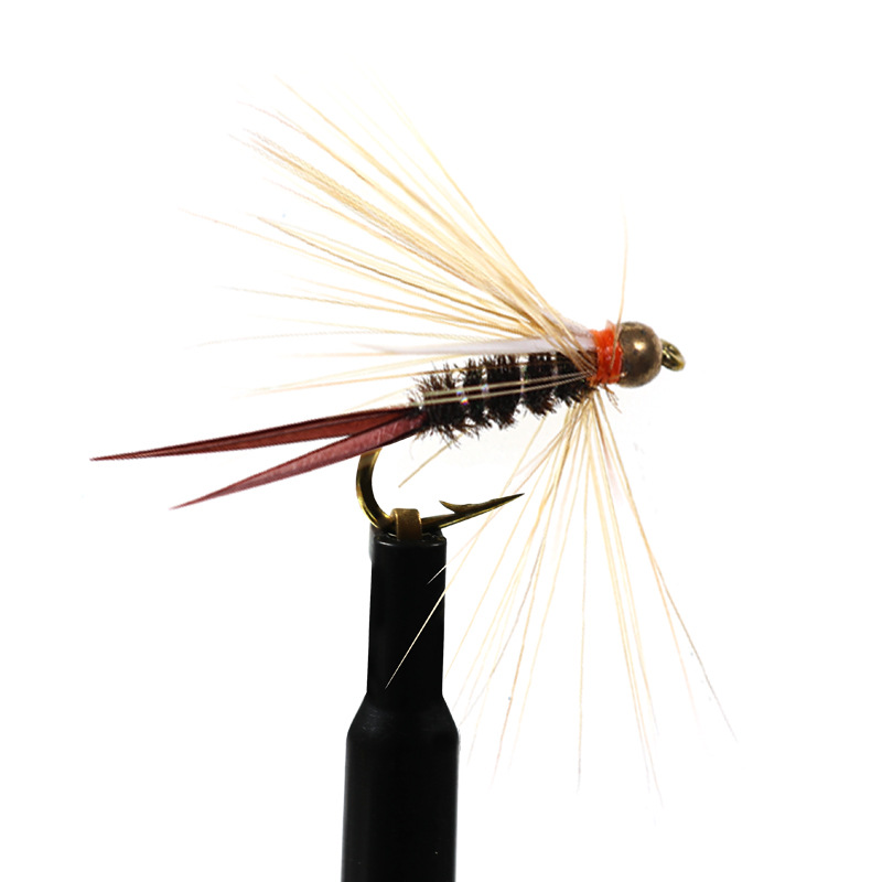 Psycho Purple Prince Nymph Beadhead Fly for Czech Euro Nymphing Trout and Grayling Fishing in Rivers and Lakes – Soft Lure – view 2