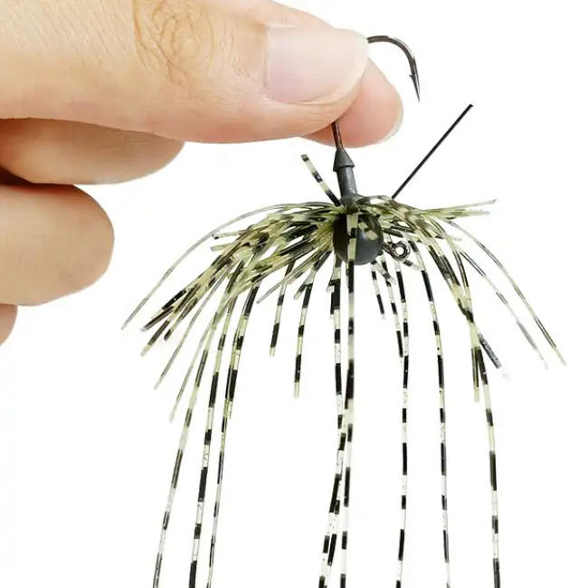 CHEERY Saltwater Fish Fishing Lure Chatterbait Metal Jig Buzzbait Bladed Spinnerbait Bass Bait Skirts 3g-15g – Soft Lure – view 3