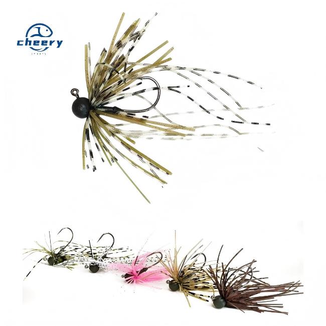 CHEERY Saltwater Fish Fishing Lure Chatterbait Metal Jig Buzzbait Bladed Spinnerbait Bass Bait Skirts 3g-15g – Soft Lure – view 1