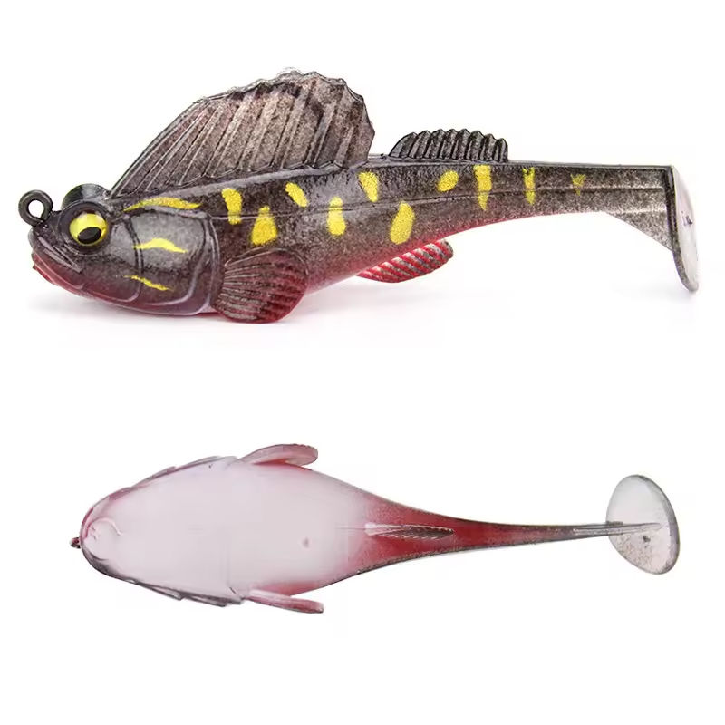 CHEERY Soft Lure Fishing Pike Frog Lure Bass Deep Running Paddle Tail Lead Jig 7cm Made PVC Metal Perch Snapper Species Lake – Metal Lure – view 2