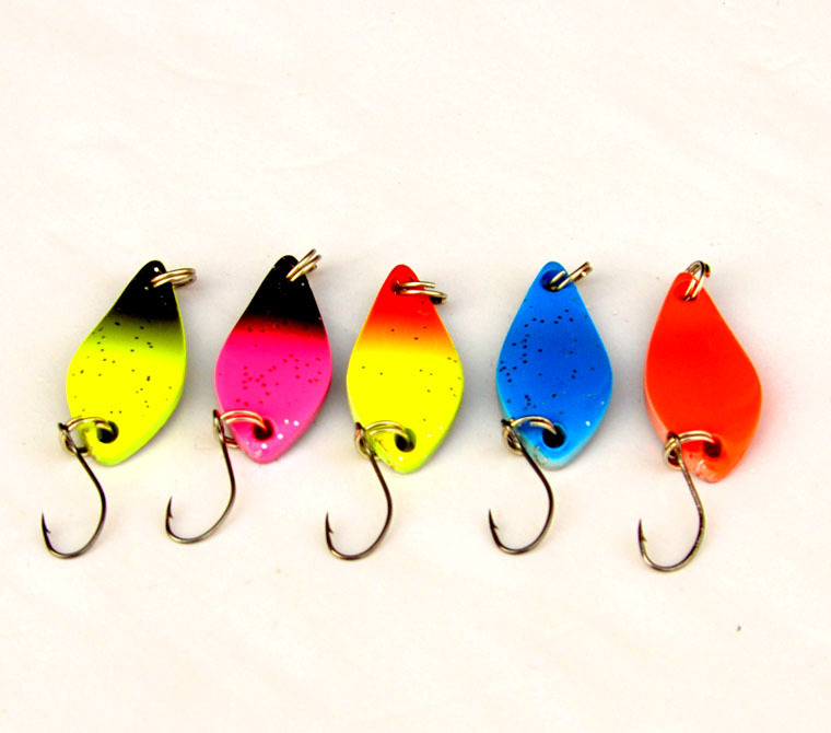CHEERY SP214 3cm 2.6g Metal Spinner Baits Spoon Fishing Lures with Single Hook for Ocean Boat & Fly Fishing – Fishhook – view 3