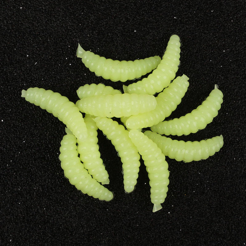 Factory Wholesale Artificial Soft Bait Bulk Mealworm Lure for Carp Bass Perch Trout Saltwater Fishing – Fishing Lure – view 2