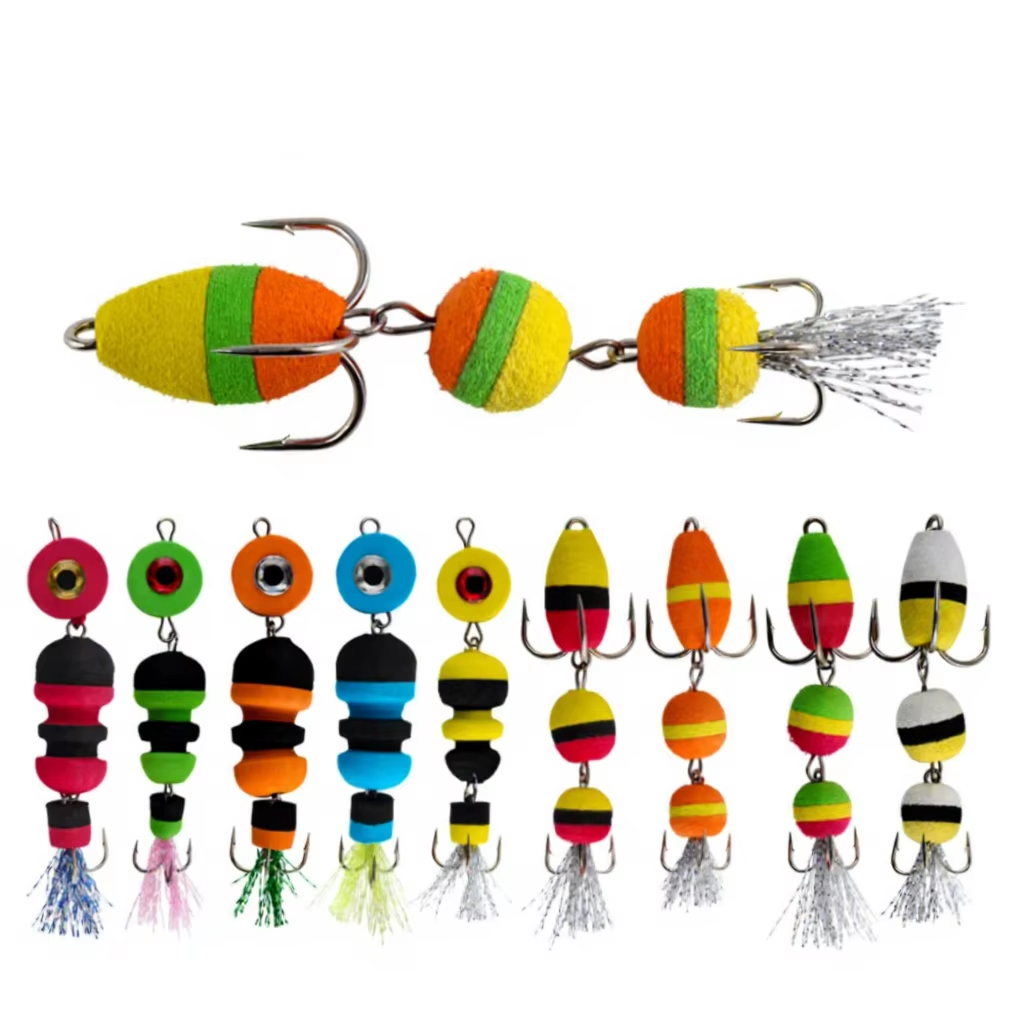 Cheery ABS Carp Insect Foam Hook Artificial Soft Bait Lure Freshwater Casting Bottom Fishing Ocean Beach Fishing Model XY-1001 – Metal Lure – view 5