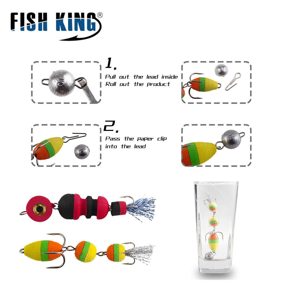 Cheery ABS Carp Insect Foam Hook Artificial Soft Bait Lure Freshwater Casting Bottom Fishing Ocean Beach Fishing Model XY-1001 – Metal Lure – view 2