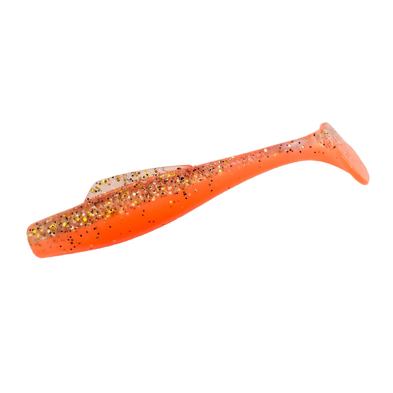 Hot Sale New Arrival 6 PCS/Bag 8cm/4.8g Luminous Colorful Pike Bass Fishing Lure Artificial Soft TPE Bait Soft Plastic Tail – Worms & Grubs – view 4