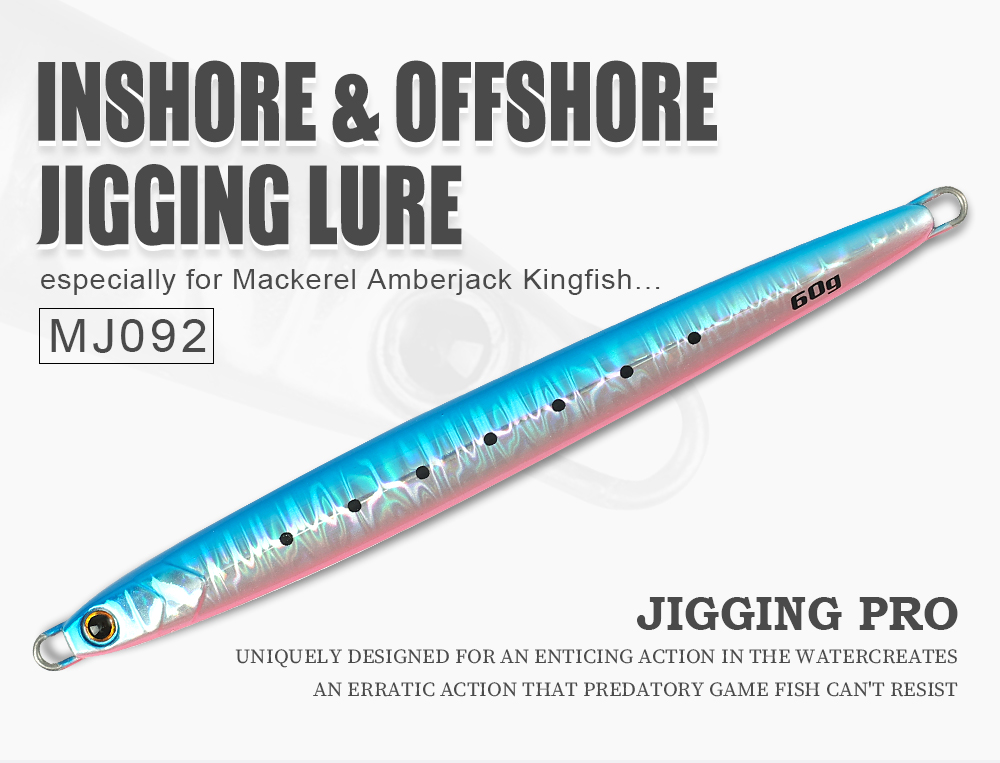 CHEERY 60g 80g Saltwater Fishing Inshore Jigging Hard Lead Casting Metal Slow Pitch Jigs Lures for Kingfish Pesca – Metal Lure – view 4