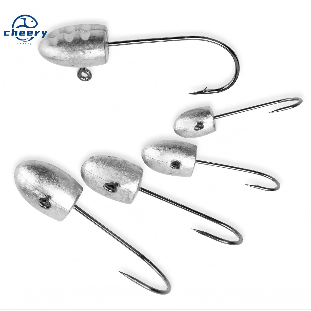 CHEERY 1g 2g 3g 4g Mini Ice Fishing Jig Head Hook Rockfish Barbed Finesse Fishing Hooks Soft Worm Jigging Tackle Bass Trout – Fishhook – view 1