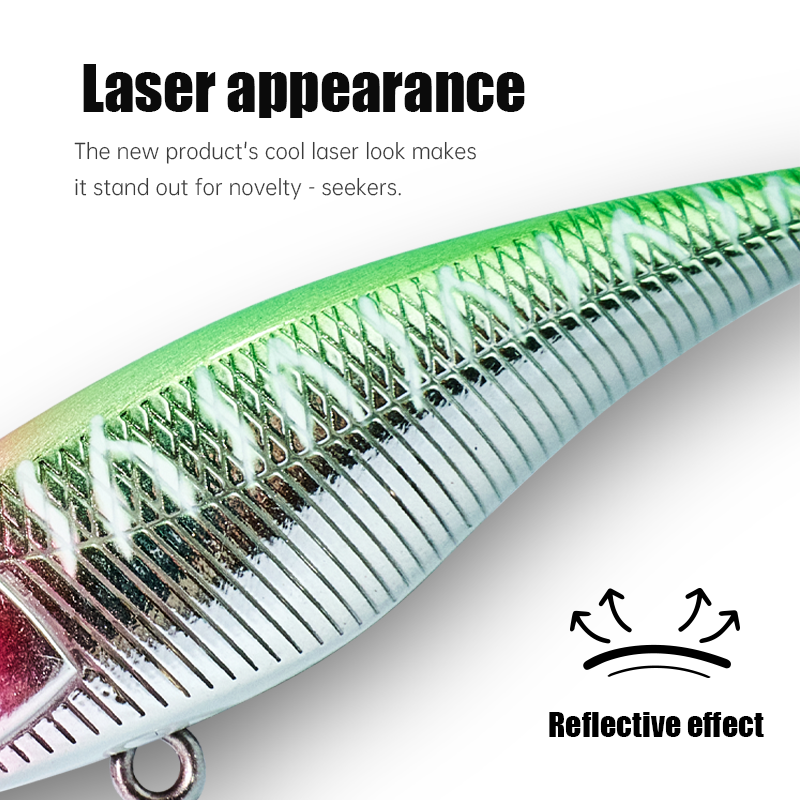 High Quality 60mm 4.2g Hard Bionic ABS Topwater Floating Minnow Lure for Freshwater Fish Trout Pike Bass-Printed Condition – Minnow – view 5
