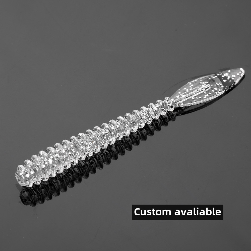 Cheery TP048 57mm 0.64g PVC Artificial Soft Worm Topwater Lure Luminous Float Fishing Bait for Kids-Saltwater & Freshwater Use – Worms & Grubs – view 4
